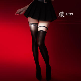绫 缚凝脂10D腿环绑带吊带袜 黑色 L码 47.6元 - 86线报 绫 缚凝脂10D腿环绑带吊带袜 黑色 L码 47.6元 - 86线报