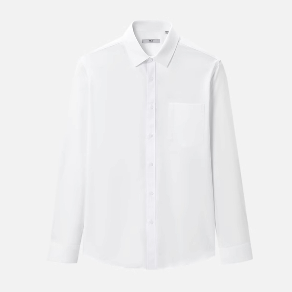 HLA 海澜之家 男士正装长袖纯色白衬衣 HNCAW1Y005A 108元包邮（需用券）