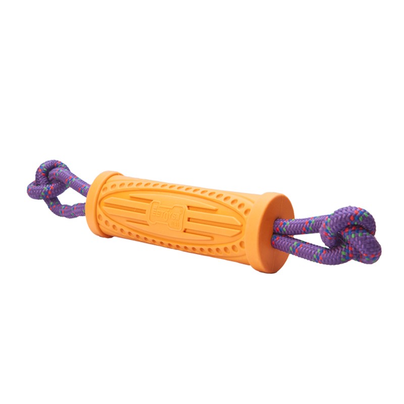 EETOYS 宜特 狗狗玩具磨牙耐咬洁齿棉绳互动球橡胶训练宠物玩具 橡胶绳结咬