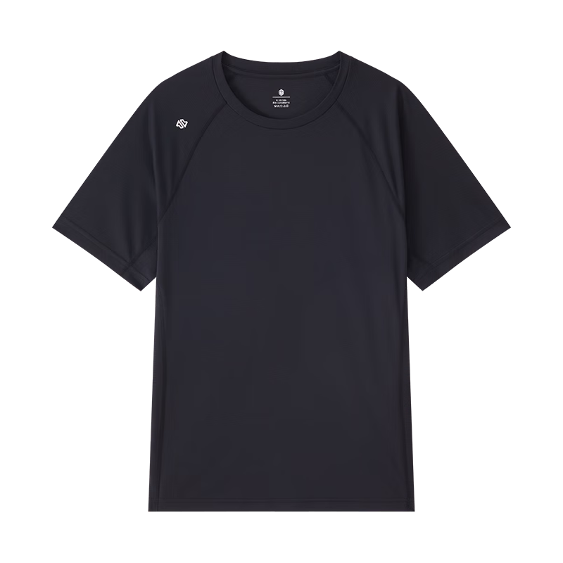 京东京造 超轻速干 男士运动T恤 黑色-2.0 XL 27.9元