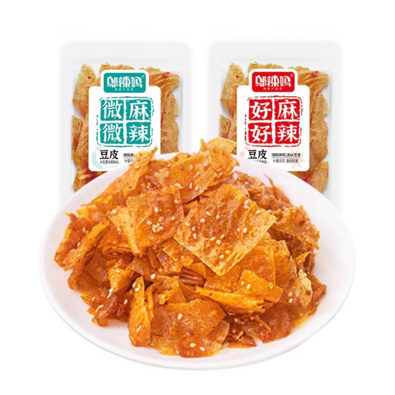 PLUS会员：邬辣妈 散称麻辣豆皮（10包) 200g 11.8元包邮（需领券，合5.9元/件）