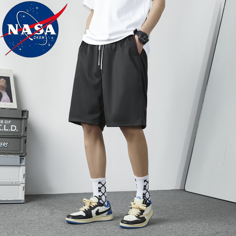 【合19.21元/件】：NASADKGM 男夏季新款运动休闲透气五分裤 任选2件 38.42元包