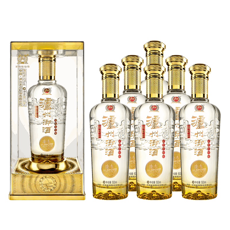 Plus会员：泸州老窖泸州御酒逸彩装 52度浓香型白500mL 6瓶 365.51元