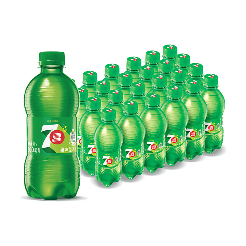 七喜 百事可乐七喜7UP 柠檬味 碳酸饮料汽水 300ml*24小瓶 整箱装 26.9元 - 清风线报