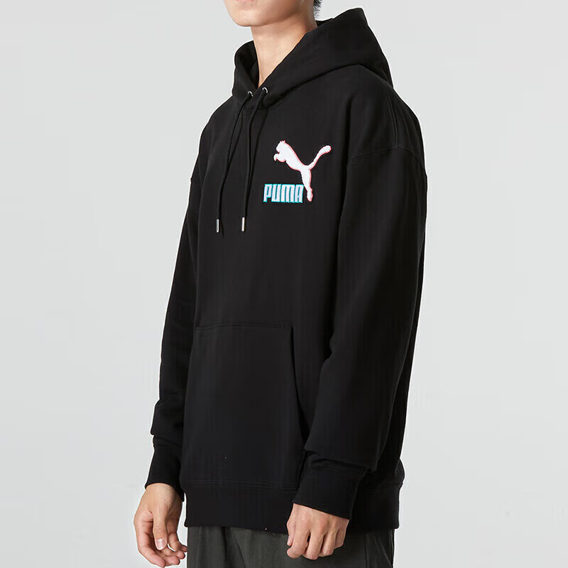 彪马 Fandom Hoodie 537749长袖连帽针织套头卫衣 黑 89.05元 - 线报酷