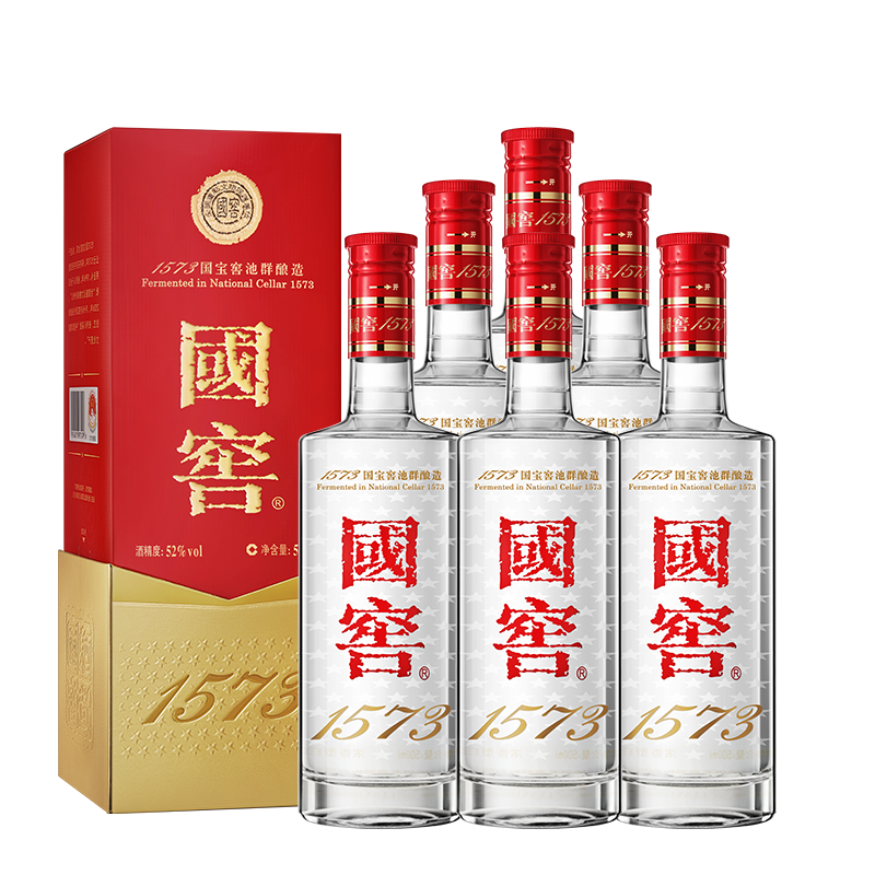 国窖1573 浓香型52度500ml*6 经典装原箱五码(扫盖有奖) 5248.97元（需领券）