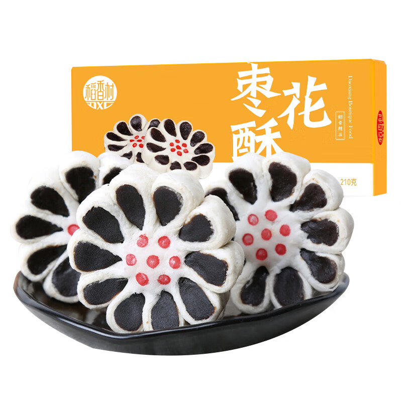 稻香村 枣花酥 210g 盒装 12.17元