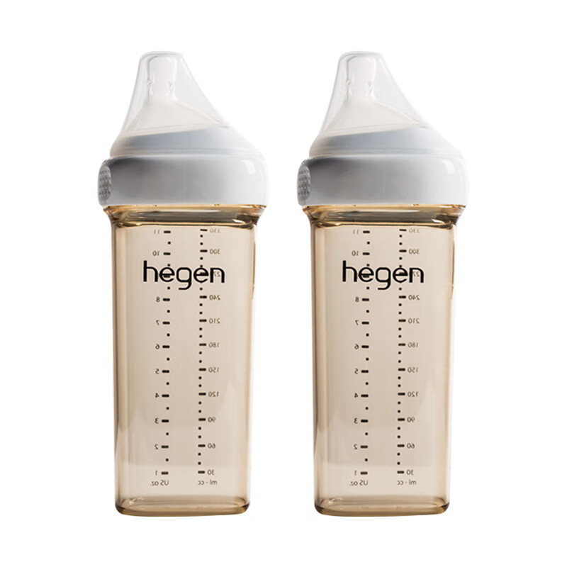 PLUS会员：hegen 新生儿宽口径奶瓶 330ml*2 298.4元（需用券）