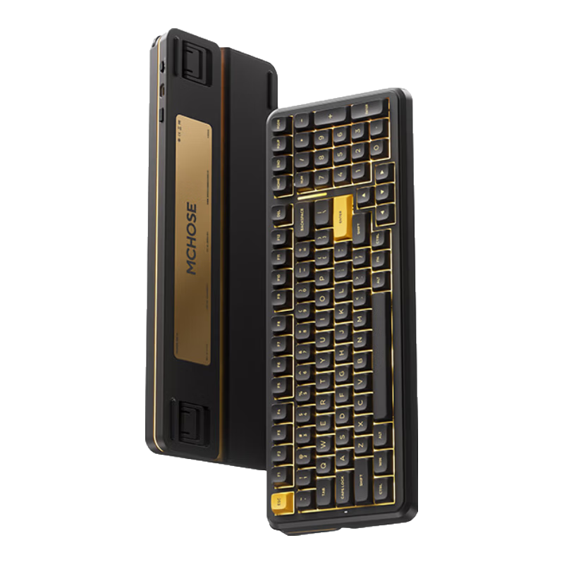 迈从 客制化 机械键盘 琉光冰淇淋轴 鎏金黑 RGB 379元（需用券）