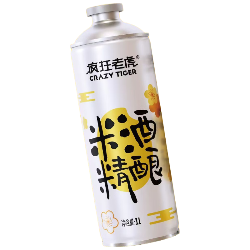 疯狂老虎 中式米酒精酿啤酒1L*1瓶 4.41元