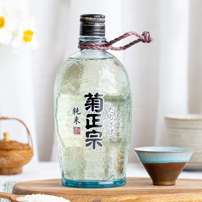 菊正宗 日本原装进口菊正宗纯米清酒樽酒 日式洋酒低度酒720mL 108元