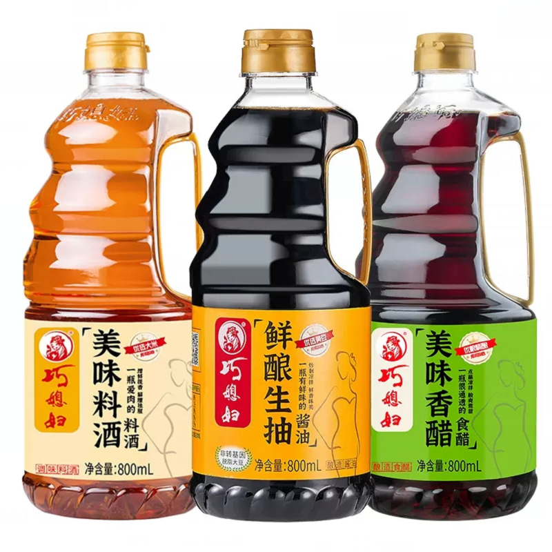 巨好麦 巧媳妇家用调味品组合800ml×3瓶 券后16.9元