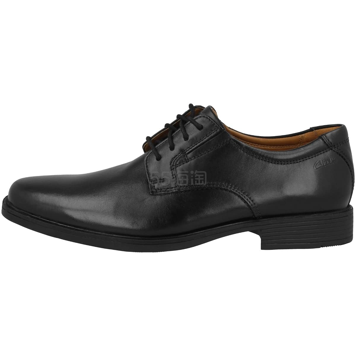 Clarks 男士 Tilden 平纹牛津鞋 ,Black (Black Leather),8 UK