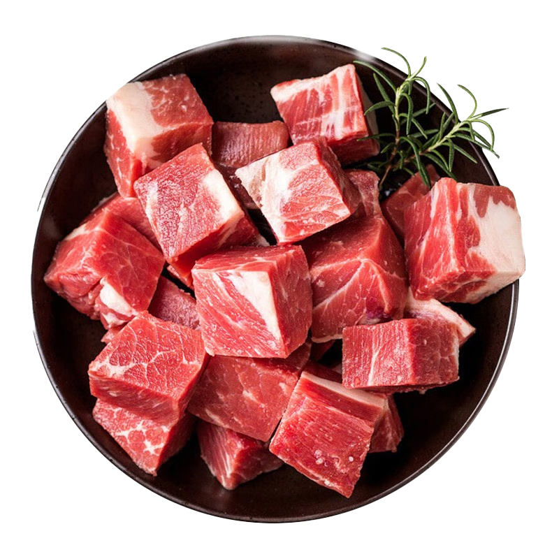 百亿补贴、plus会员：京东超市 海外直采原切进口草饲牛腩肉1.35kg（450g*3袋