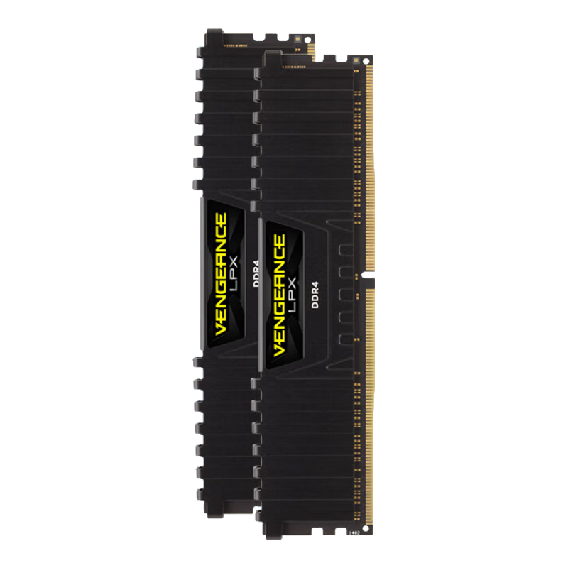 美商海盗船（USCORSAIR）32GB(16G×2)套装 DDR4 3200 台式机内存条 复仇者LPX系列 游
