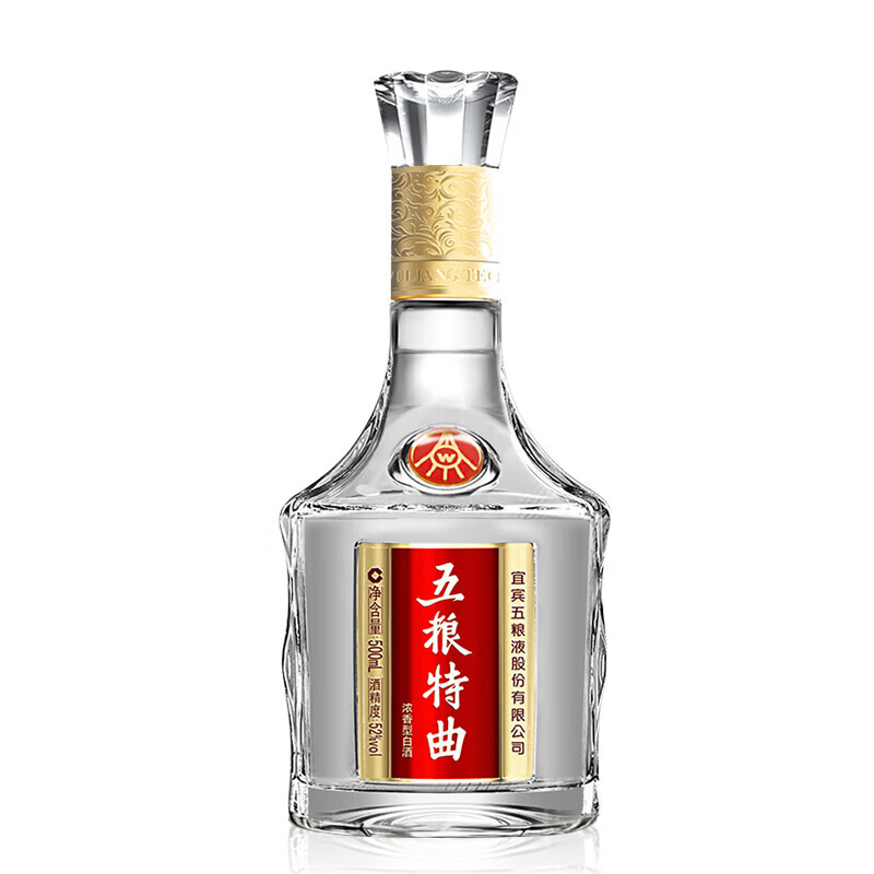 五粮液 WULIANGYE 股份 五粮特曲 52度 浓香型白酒 500ml*1 单瓶装（新老包装随机