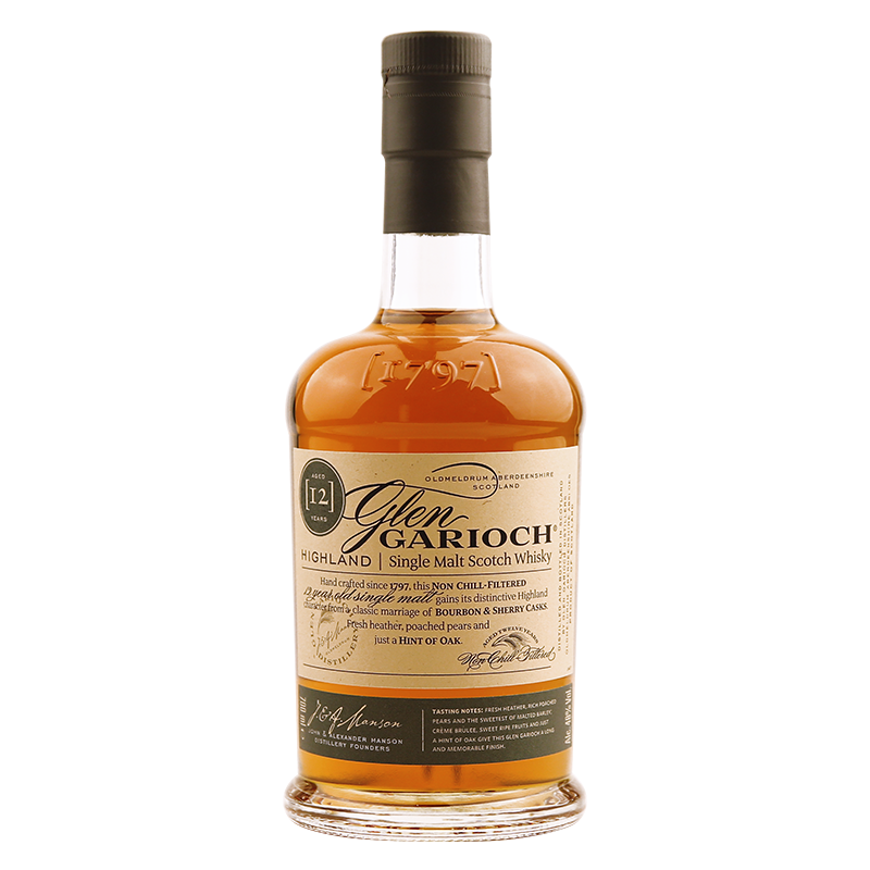 plus会员：格兰盖瑞（GLEN GARIOCH）12年单一麦芽700ml礼盒苏格兰高地威士忌洋