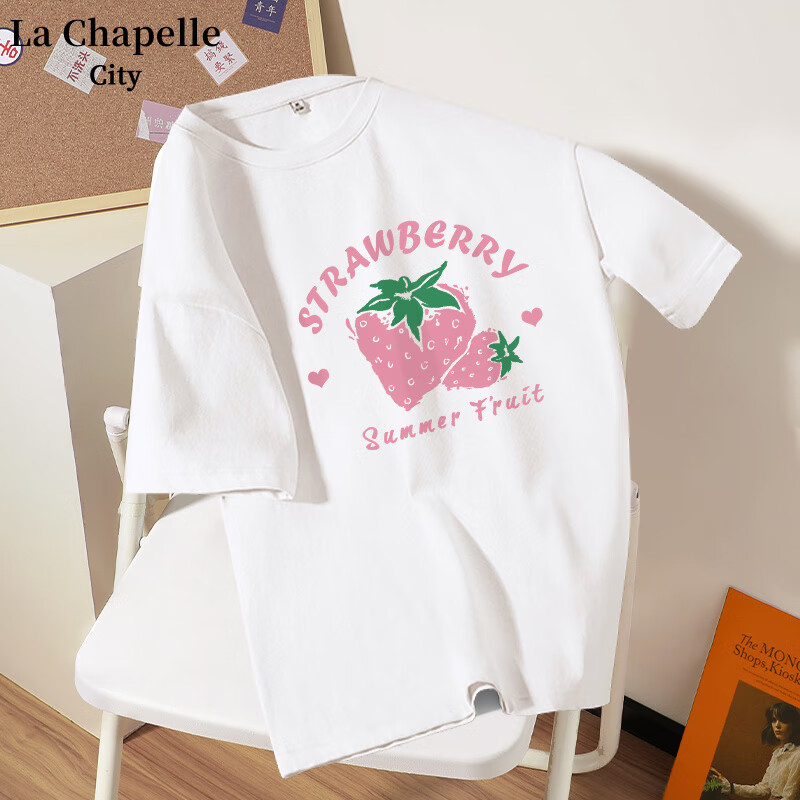 La Chapelle City 拉夏贝尔 女款纯棉短袖T恤 29.9元（需用券）