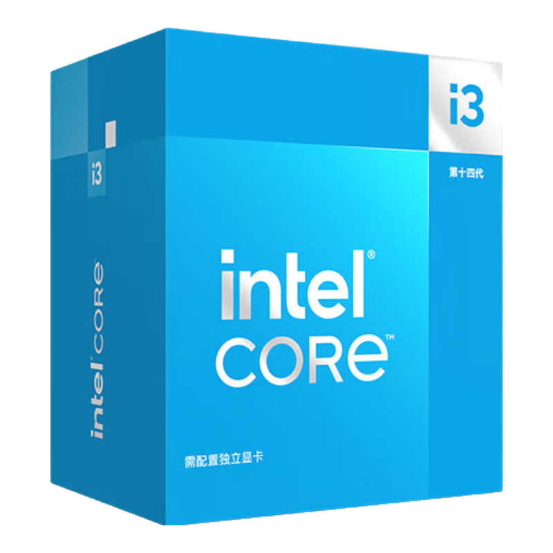 英特尔(Intel) i3-14100F 酷睿14代 处理器 4核8线程 睿频至高可达4.7Ghz 12M三级缓