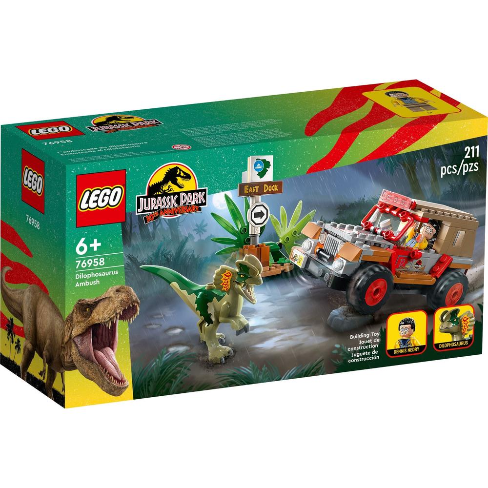LEGO 乐高 侏罗纪世界系列 76958 双棘龙伏击 179元（需用券）