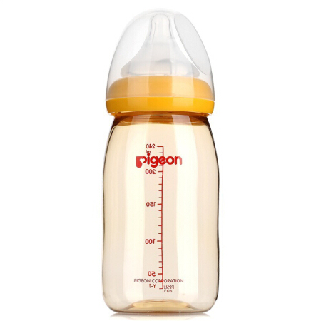 贝亲 经典自然实感系列 AA94 PPSU奶瓶 240ml 黄色 L 6月+ 90.5元（需用券）