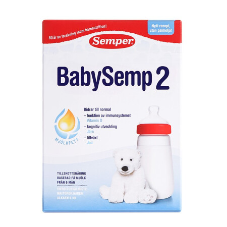 Semper 森宝 BabySemp系列 较大婴儿奶粉 瑞典版 2段 800g 130.38元