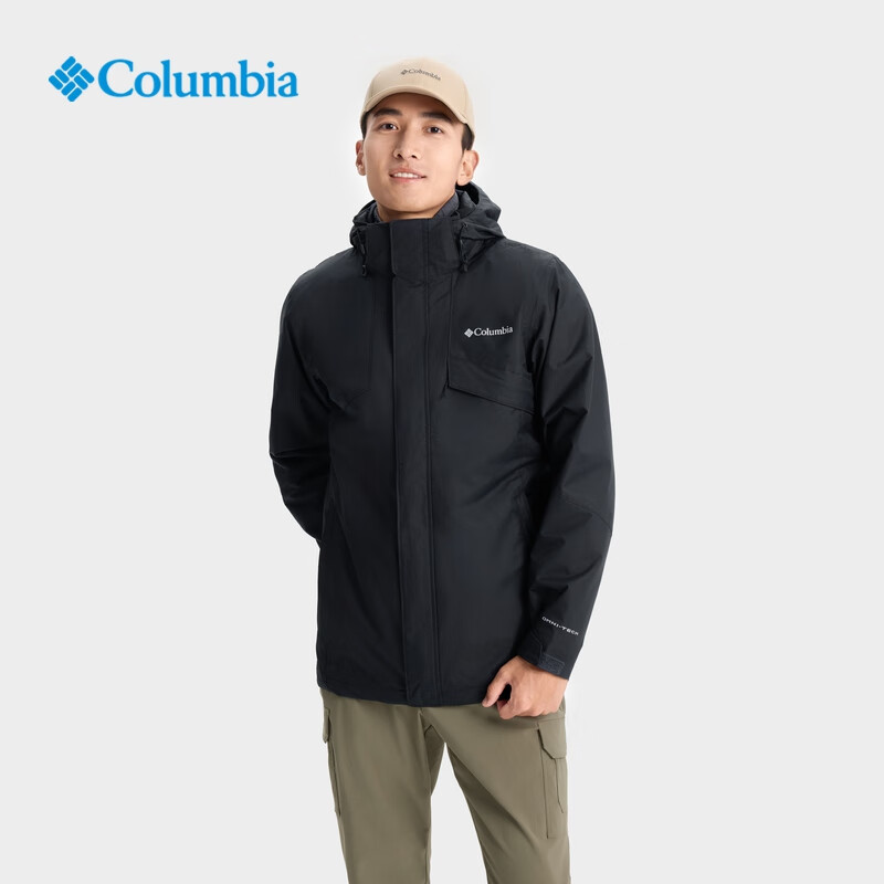 Columbia 哥伦比亚 户外25秋冬男女银点抓绒内胆三合一防水冲锋衣XE9099 010 XL 84