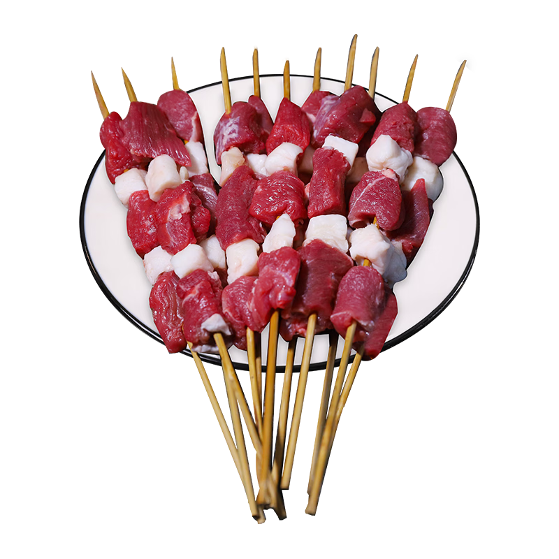 移动端、京东百亿补贴：鲜京采 后腿肉 羊肉串 盐池滩羊 羊肉串30串 59.74元