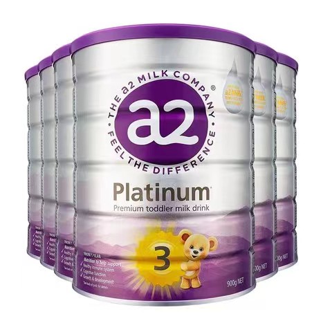 a2 艾尔 紫白金版奶粉 3段 900g*6罐 （含税） 1128.74元（需用券）