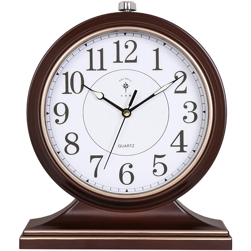 POLARIS 北极星 挂钟 古典欧式座钟表复古客厅装饰台钟创意12英寸卧室床头时