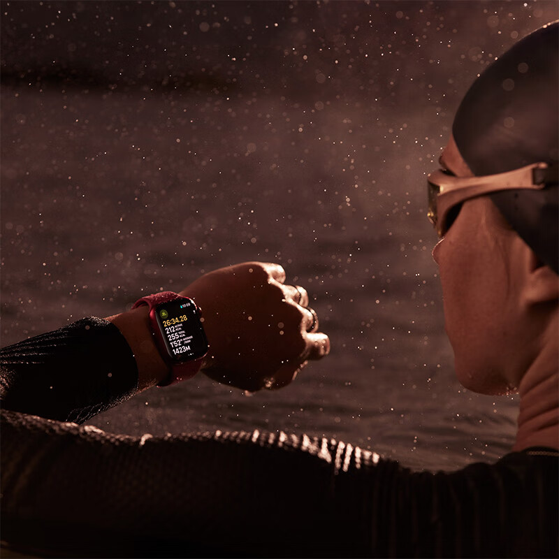 Apple 苹果 Watch Series 9 智能手表 GPS+蜂窝网络款 45mm 粉色铝金属表壳 粉色回环