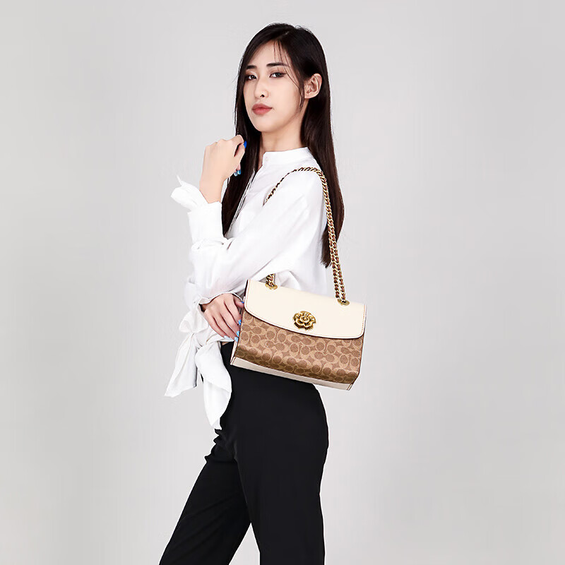 蔻驰（COACH）女包奢侈品Parker山茶花女士手提单肩包30585 1551.55元（需领券）