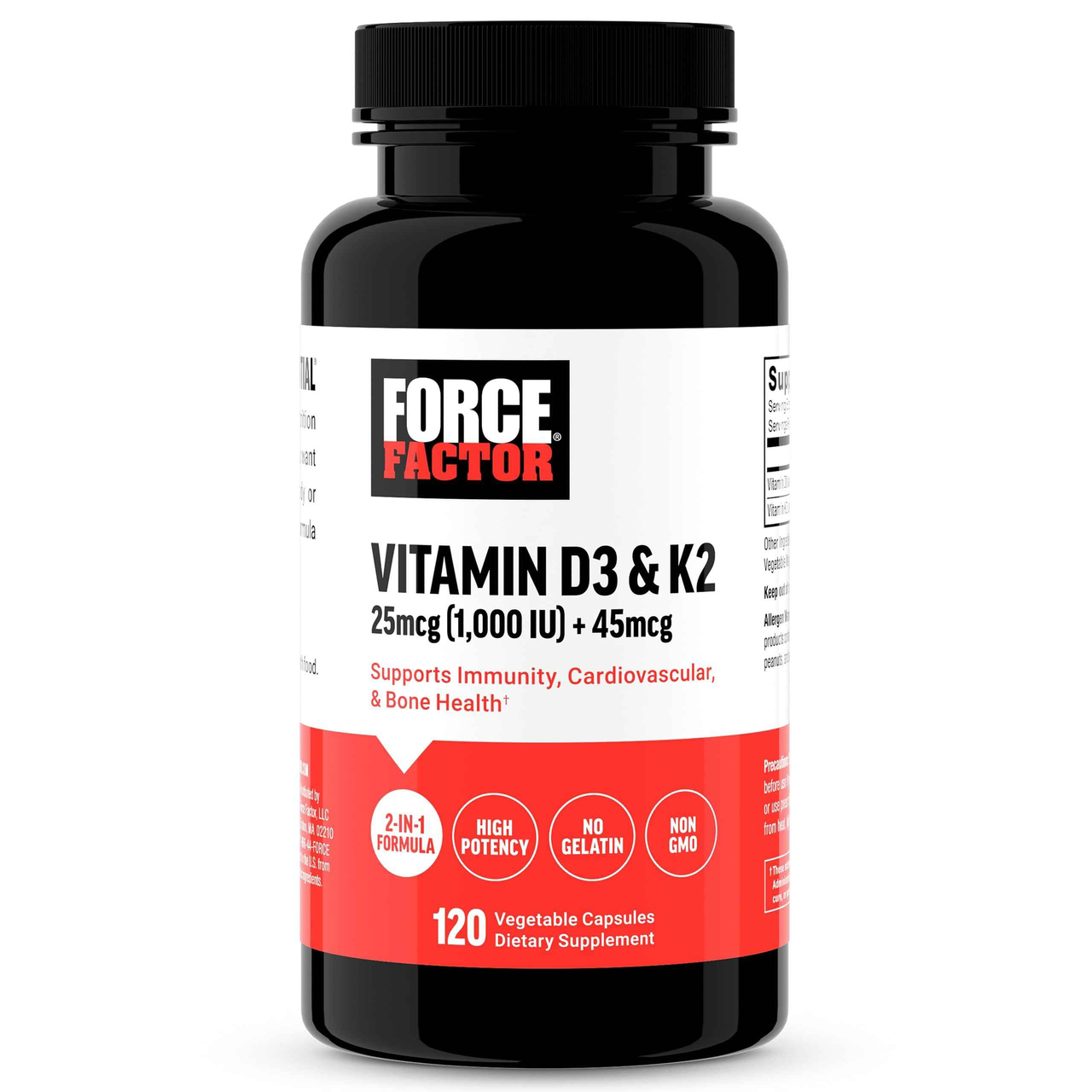 【含税直邮】Force Factor 进口维生素D3K2胶囊 增强免疫骨骼 120粒 到手价¥112.33 - 86线报 【含税直邮】Force Factor 进口维生素D3K2胶囊 增强免疫骨骼 120粒 到手价¥112.33 - 86线报