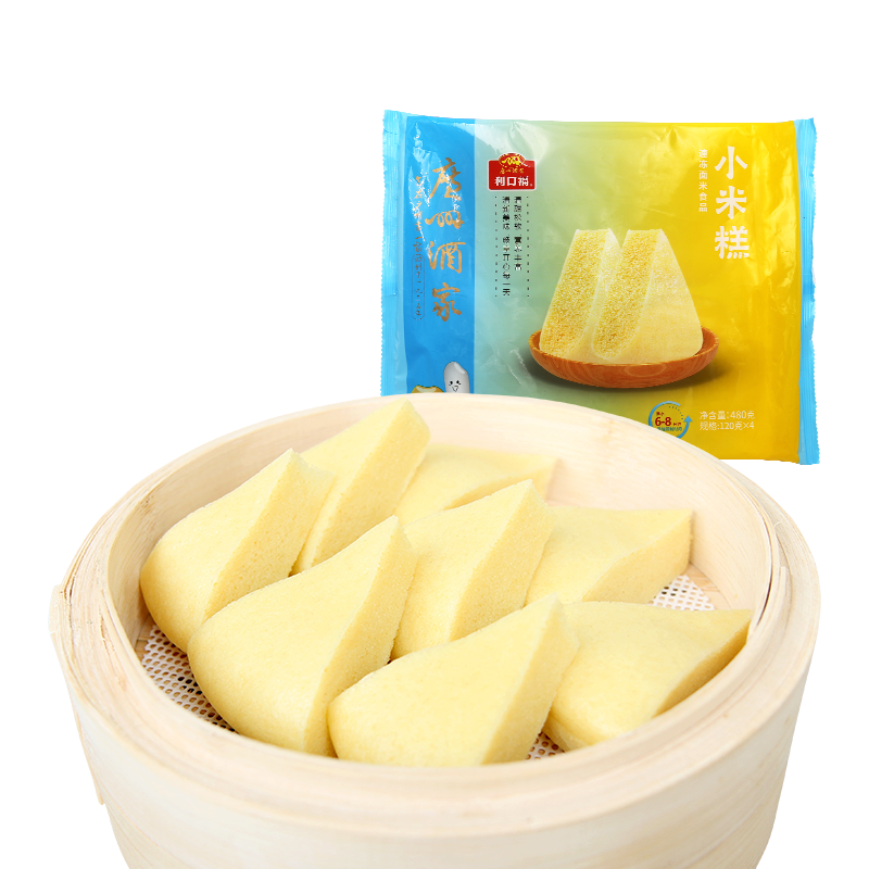 PLUS会员：广州酒家 利口福 广式早茶点心 小米糕 480g 4个装 14.21元（需用券