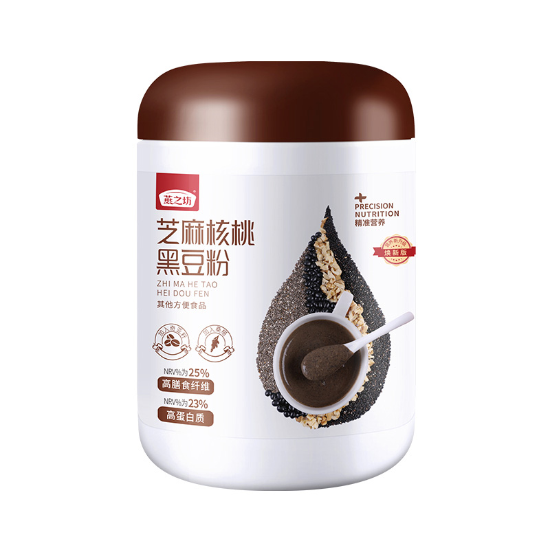 88VIP：燕之坊 黑芝麻核桃桑葚粉 500g 罐装 37.9元