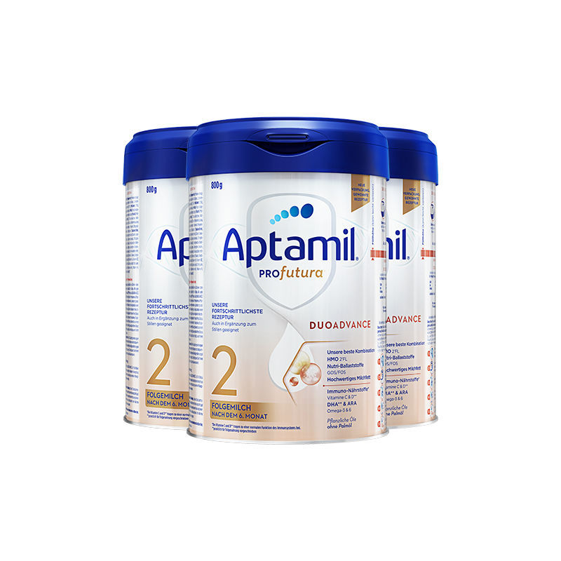 Aptamil 爱他美 欧洲原装进口白金德文版HMO婴幼儿配方奶粉 白金2段3罐 800g 191.