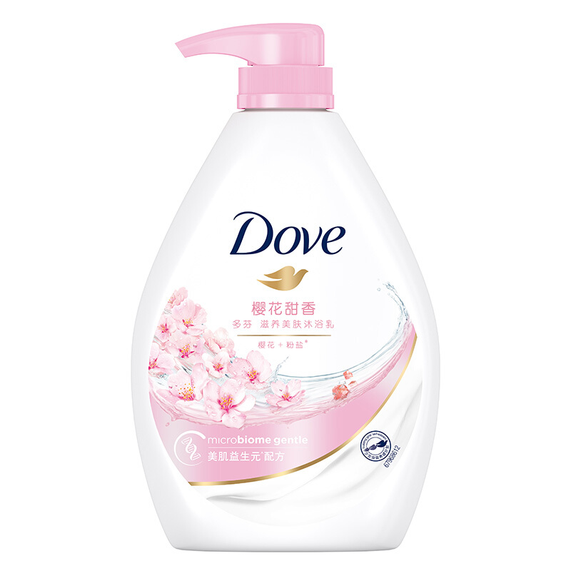 Dove 多芬 滋养美肤沐浴乳 樱花甜香 730g 23.9元（需买2件，需用券）