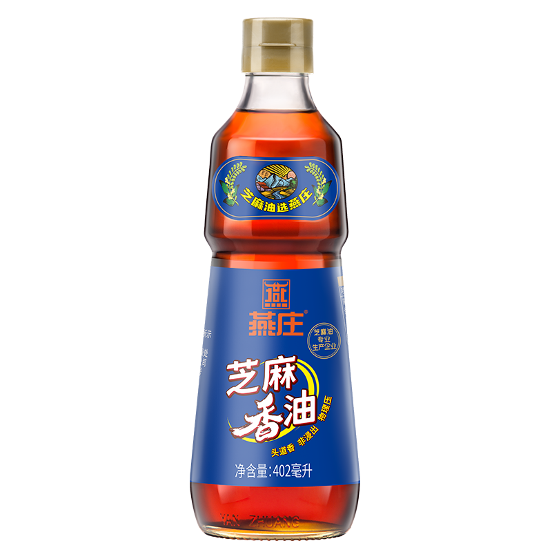 移动端：燕庄 特级初榨 芝麻香油 402ml 24.2元（淘金币可抵4.04元起）