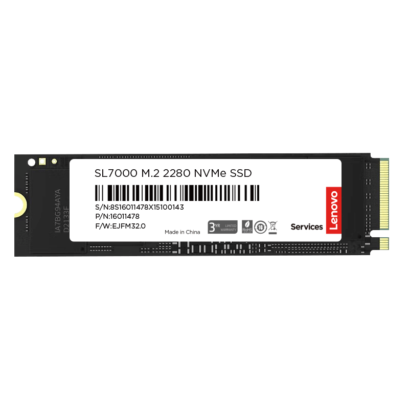 PLUS会员：联想（Lenovo) 2TB SSD固态硬盘m.2接口(NVMe协议)pcie4.0 SL7000系列 读速高