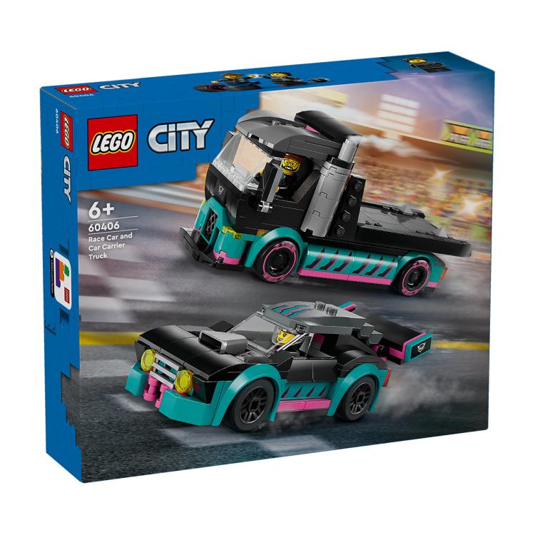 LEGO 乐高 新品积木男孩60406赛车与汽车运输车玩具6岁以上六一送礼 179元