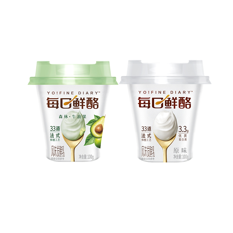 88VIP：蒙牛 每日鲜酪酸奶牛油果味100g*6杯+原味100g*6杯 36元（需用券）