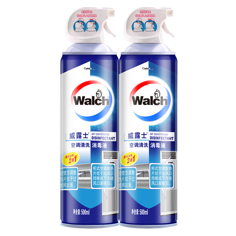 PLUS会员：威露士 空调清洗剂消毒液 500ml*2瓶 家用免拆洗 折28.45元/瓶（共2瓶