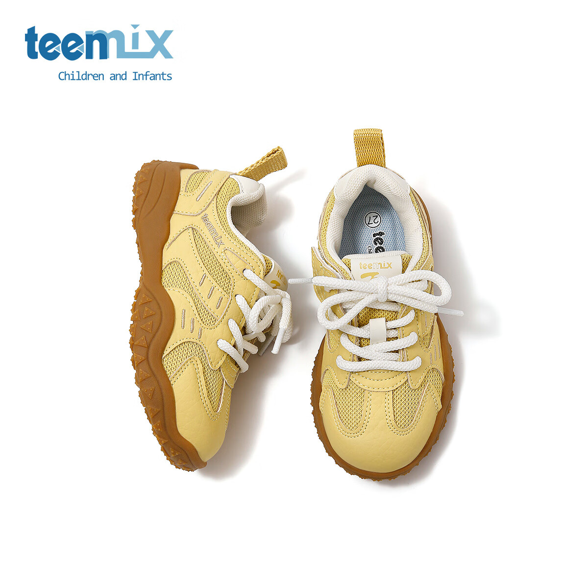 天美意 软底时尚舒适百搭休闲鞋 黄色 37 99元（需用券）