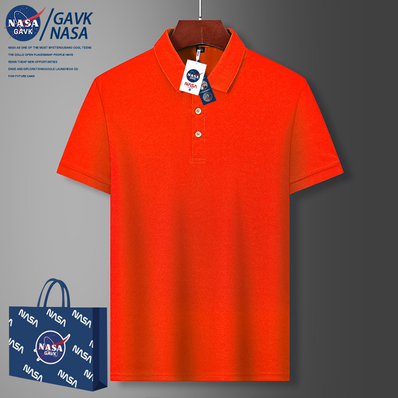 GAVK NASA GAVK冬季潮流运动上衣男女同款POLO杉潮牌T恤男 24.8元（需买2件，共49.
