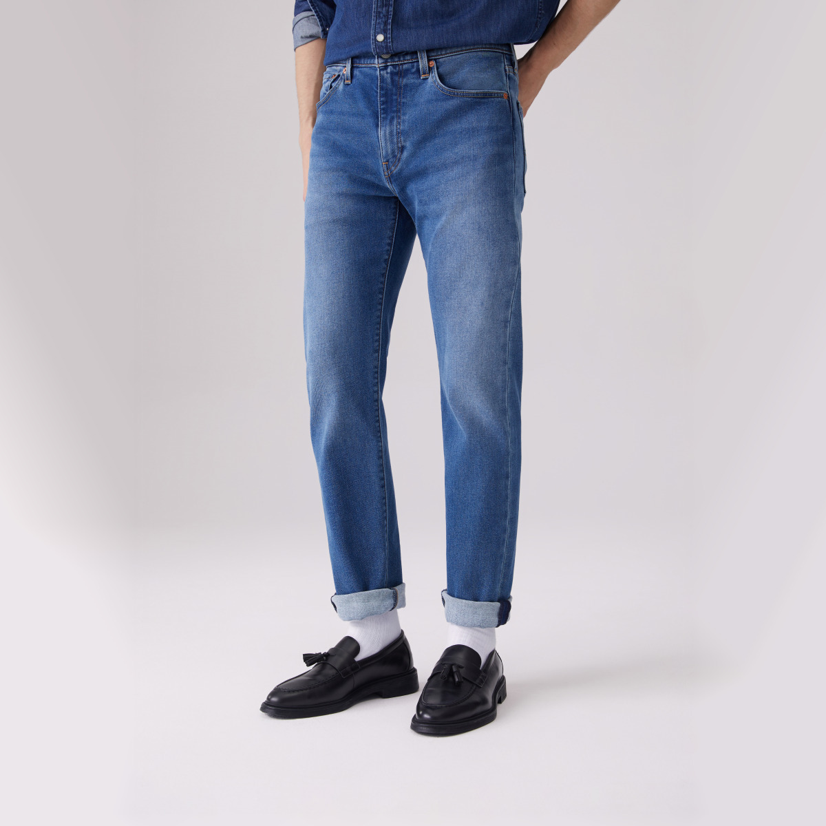 移动端：Levi's 李维斯 冬暖系列男士502锥型水洗牛仔裤29507 519元（淘金币可