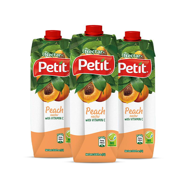 Petit 食品 进口桃汁果汁饮料 1000ml*2瓶 19.9元（需用券）