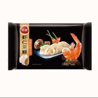 再补券、PLUS会员：三全虾皇饺 水饺私厨虾仁三鲜水饺 480g(30只) 拍4件 77.40元