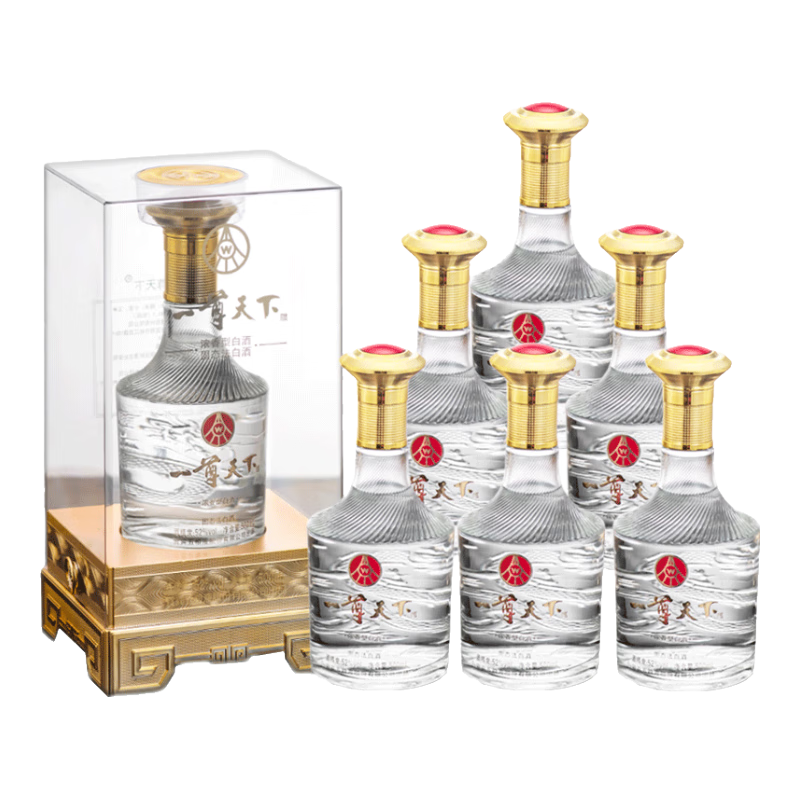 PLUS会员: 一尊天下 金龙赐福 52度浓香型五粮液白酒 500ml*6瓶 368.6元(合61.43元/瓶)
