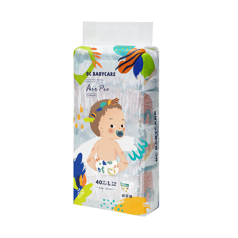 babycare Air pro夏日超薄纸尿裤 大号婴儿尿不湿轻薄透气L40片(9-14kg) 78.21元