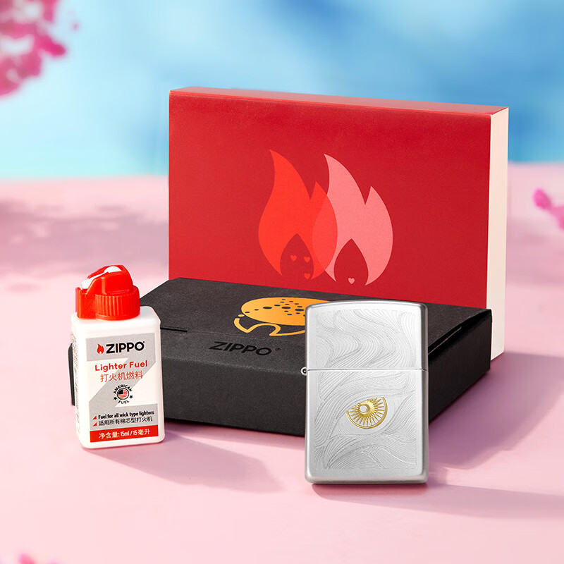 ZIPPO 之宝 秋水含睛小小油 套装 防风打火机 生日礼物 169元（需用券）